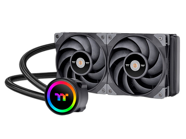 Sistema de Enfriamiento Líquido Thermaltake TOUGHLIQUID ARGB, 240mm, 500-2000RPM, Soporta LGA 1700, 1200 y AMD AM4, AM5, Color Negro.