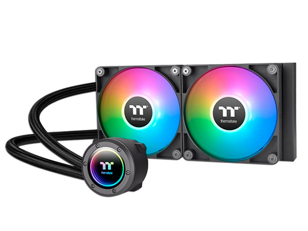 Sistema de Enfriamiento Líquido Thermaltake TH240 V2 ARGB, 240mm, 500-2000RPM, Soporta LGA 1700, 1200 y AMD AM4, AM5, Color Negro.