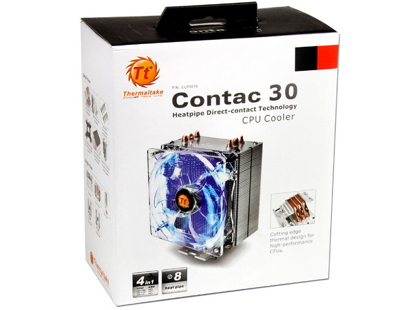 Disipador y Ventilador Thermaltake Contac 30, soporta Socket 2011, 1366, 1156, 1155, 775, FM1, AM3+, AM3, AM2+ y AM2