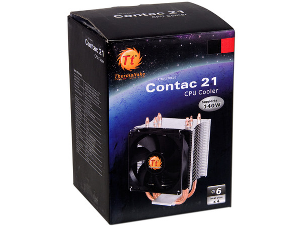 Disipador y Ventilador Thermaltake Contac 21, soporta Socket 1366, 1156, 1155, 775, FM1, AM3+, AM3, AM2+ y AM2