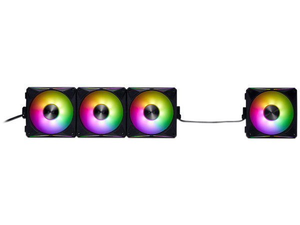Kit de 4 Ventiladores Magnéticos XPG Hurricane Mag RGB, 120mm, RGB, Color Negro.