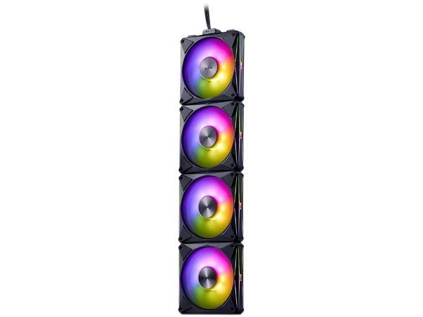 Kit de 4 Ventiladores Magnéticos XPG Hurricane Mag RGB, 120mm, RGB, Color Negro.