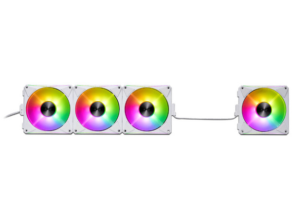 Kit de 4 Ventiladores Magneticos XPG Hurricane Mag RGB, 120mm, RGB, Color Blanco.