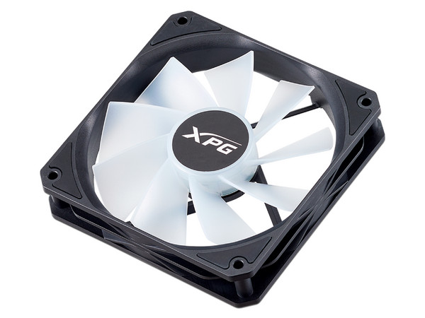 Ventilador XPG Vento, de 120 mm, 1600 RPM, con iluminación ARGB. Color Negro.