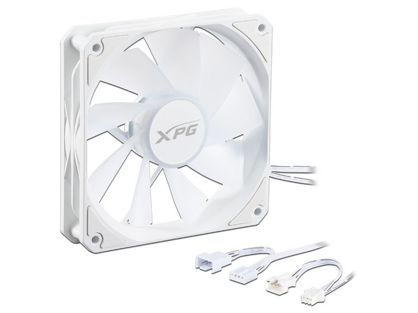 Ventilador XPG Vento R 120, 120mm, hasta 1600RPM, Máximo Flujo de Aire de 65 cfm, ARGB, Color Blanco.