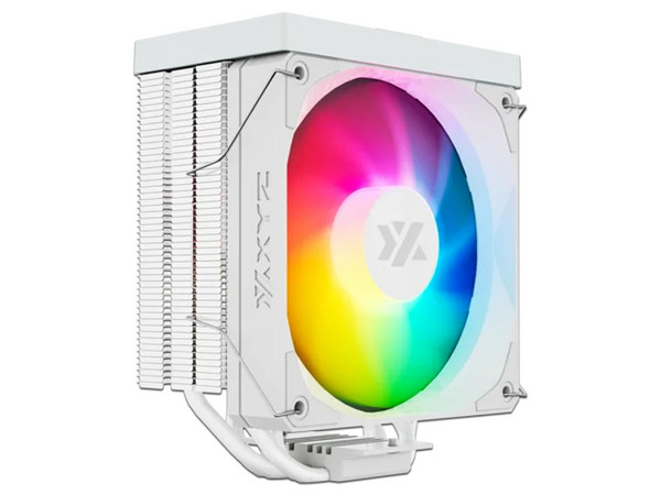 Disipador con Ventilador Xyz THERMAX 4 PULSAR, hasta 1800RPM, ARGB, Compatible con AMD AM4/AM5 e Intel LGA 115X/1200/1700/1851, Color Blanco.