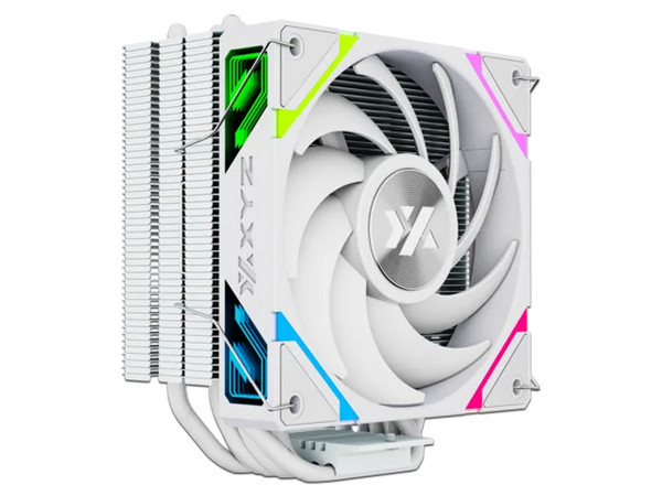 Disipador con Ventilador Xyz THERMAX 6, hasta 2000RPM, ARGB, Compatible con AMD AM4, AM5 e Intel LGA 115X, 1200, 1700, 1851, Color Blanco.