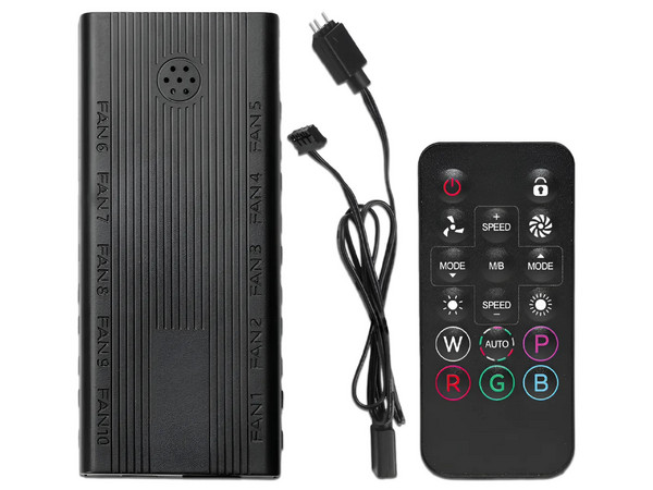 Hub Controlador de Ventiladores XZEAL XZ1116, ARGB, Cable Adaptador de 3 y 4 pines, Incluye control.