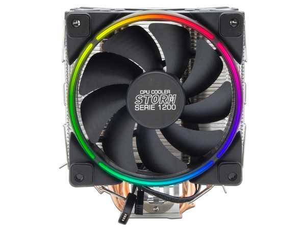Disipador y Ventilador Yeyian STORM Serie 1200 RGB, para socket Intel LGA115X y AMD AM5, AM4, AM3, FM2, FM1.