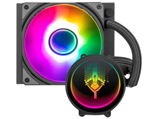 Sistema de Enfriamiento Líquido Yeyian VATN Series de 120mm, Soporta LGA115X/1700/2011/2011, AM5, FM1 y FM2, Color Negro.