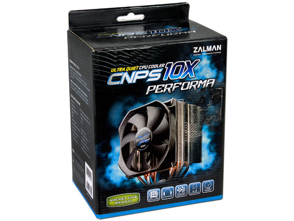 Disipador y Ventilador Zalman CNPS 10X Performa, soporta Socket Intel 1155, 1156, 1366, 775 y AMD FM2, FM1, AM3+, AM3, AM2+, AM2.