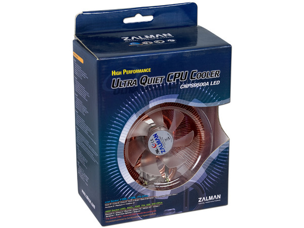 Disipador y Ventilador Zalman CNPS 9500A LED, soporta Socket, Intel 1155, 1156, 775 y socket AMD FM1, FM2, AM3+, AM3, AM2+, AM2, 940,939,754.