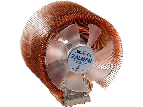 Disipador y Ventilador con LED Azul Zalman CNPS 9700 LED, soporta Socket 1156, 1155, 775, FM2, FM1, AM3+, AM3, AM2+ y AM2.