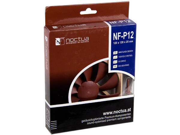 Ventilador Noctua NF-P12, 120 mm con 9 Aspas, 1300 RPM.