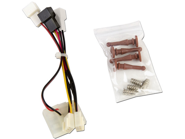 Ventilador Noctua NF-S12B FLX, 120 mm, con 3 ajustes de velocidad 1200/900/600 RPM.
