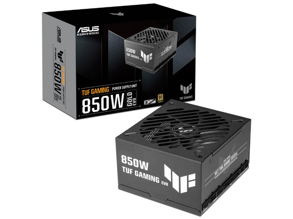 Fuente de Poder Modular ASUS TUF Gaming 850W Gold EVO de 850W, 80 Plus Gold, ATX. Color Negro.