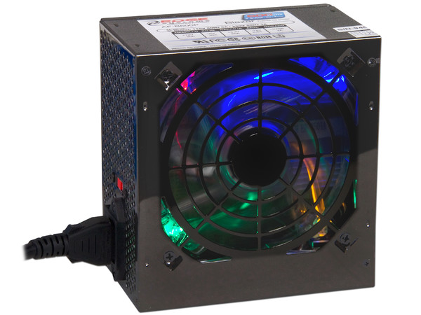Fuente de Poder Acteck Blazar de 600W, ATX, ventilador de 120mm con 4 LEDS de colores.