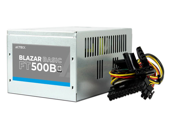 Fuente de Poder Acteck Blazar Basic FT500B de 500W, ATX, Bulk (sin empaque).