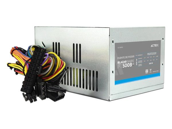 Fuente de Poder Acteck Blazar Basic FT500B de 500W, ATX, Bulk (sin empaque).