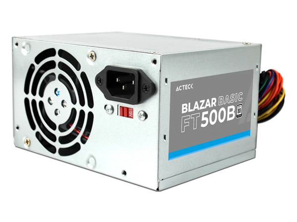 Fuente de Poder Acteck Blazar Basic FT500B de 500W, ATX, Bulk (sin empaque).