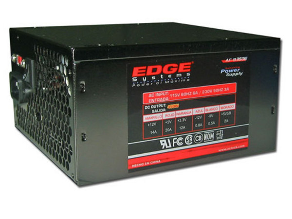 Fuente de Poder Acteck de 350W para Gabinete ATX, Conector de 20/24 pines
