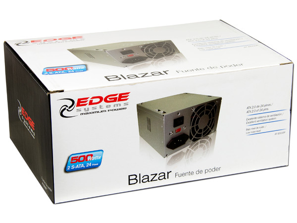 Fuente de Poder Acteck Blazar de 500W, ATX.