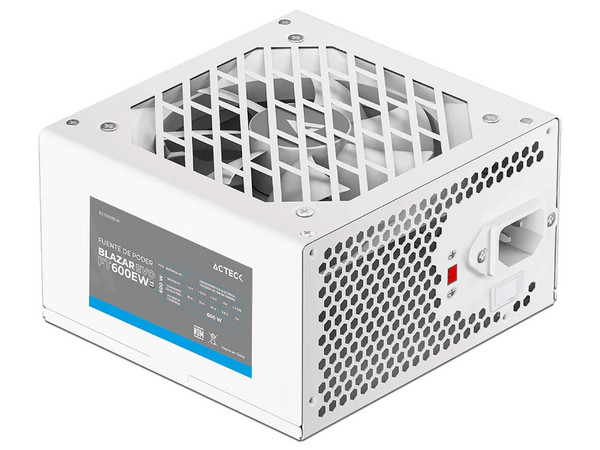Fuente de Poder ACTECK Blazar Evo ACTECK FT500EW Advanced Series de 500W. Color Blanco.