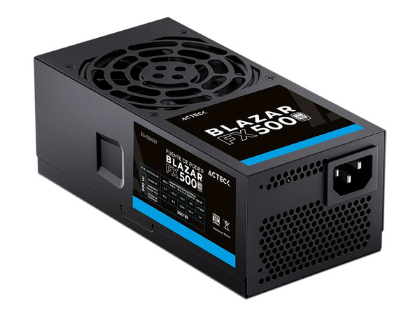 Fuente de Poder Acteck Blazar FX500 de 500W, TFX, 80mm, Color Negro.