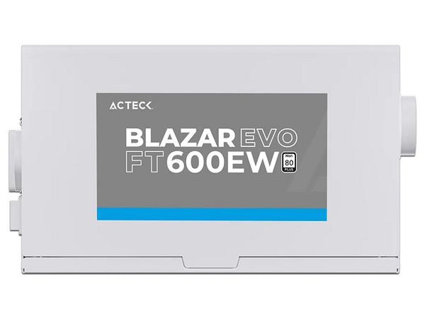 Fuente de Poder Acteck Blazar Evo FT600EW de 600W, ATX, Color Blanco.