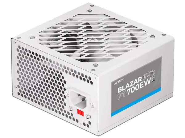 Fuente de Poder Acteck Blazar Evo FT700EW de 700W, ATX, Color Blanco.