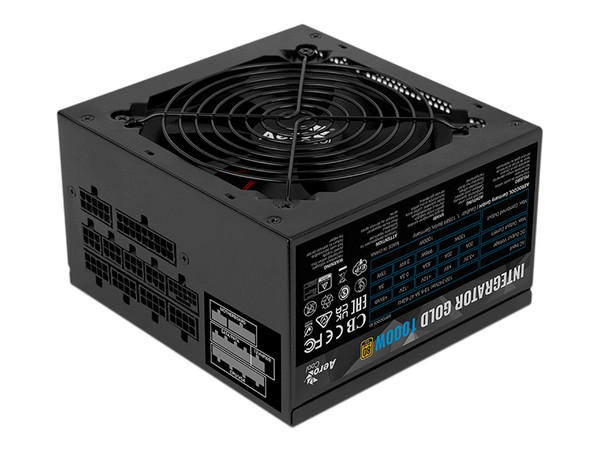 Fuente de Poder AeroCool Integrator de 1000W, ATX, 80 PLUS Gold.
