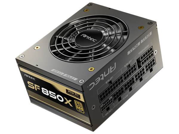 Fuente de Poder Antec SF850X de 850W, ATX Full Modular, 80 PLUS Gold, SFX, Color Negro.
