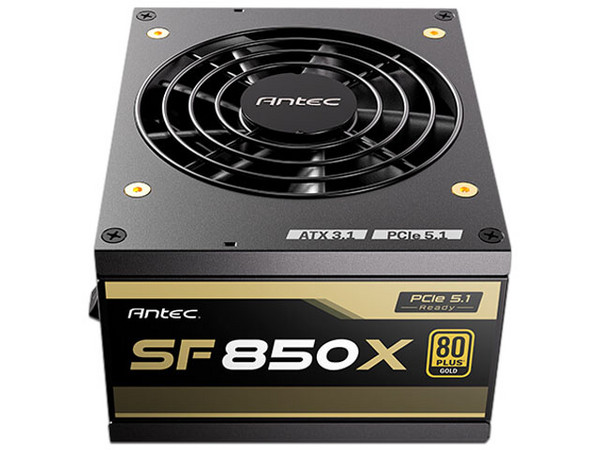 Fuente de Poder Antec SF850X de 850W, ATX Full Modular, 80 PLUS Gold, SFX, Color Negro.