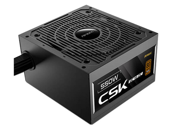 Fuente de Poder Antec CSK 550DC de 550W, ATX, 80 PLUS Bronze, Color Negro.