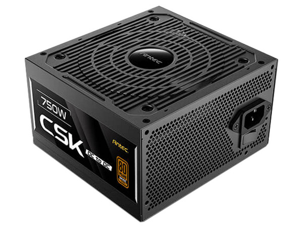 Fuente de Poder Antec  CSK750 DC de 750W, ATX, 80 PLUS Bronze, Color Negro.