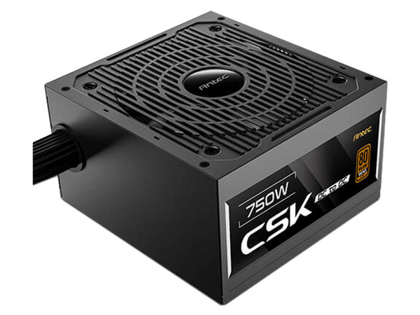Fuente de Poder Antec  CSK750 DC de 750W, ATX, 80 PLUS Bronze, Color Negro.