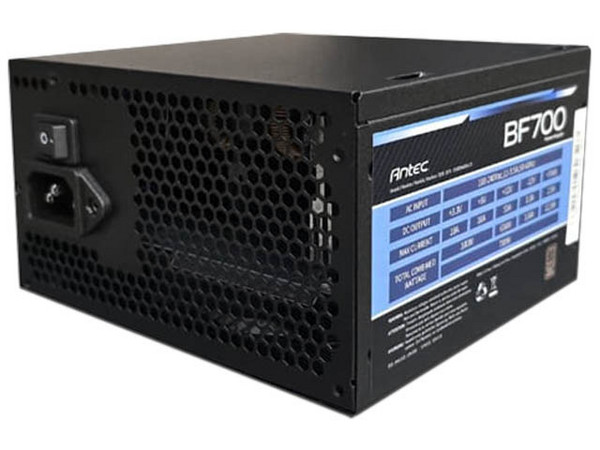 Fuente de Poder Antec BF700 de 700W, ATX Full, 80 PLUS Bronce, Color Negro.