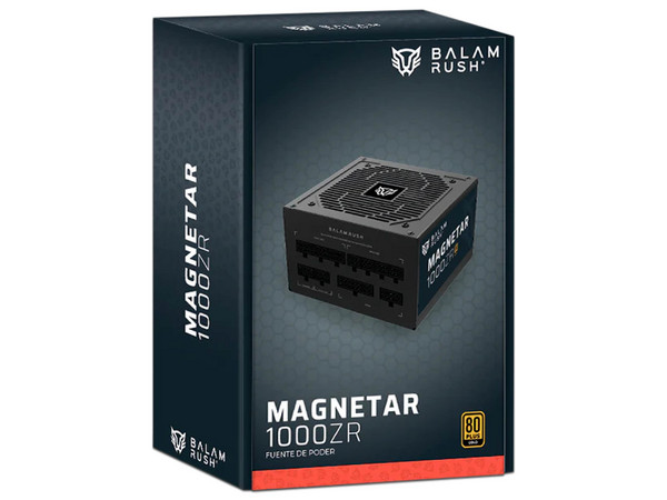 Fuente de Poder Magnetar 1000ZR, Full Modular, ATX 3.0, 1000W, 80 Plus, Color Negro.