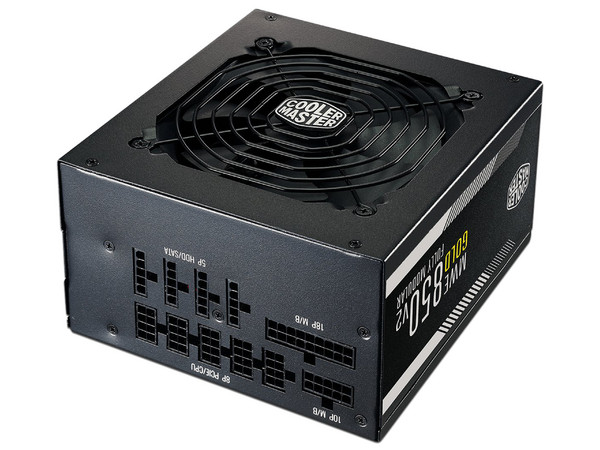 Fuente de Poder Cooler Master MWE Gold 850 V2 de 850W, Full Modular, ATX, 80 PLUS Gold.