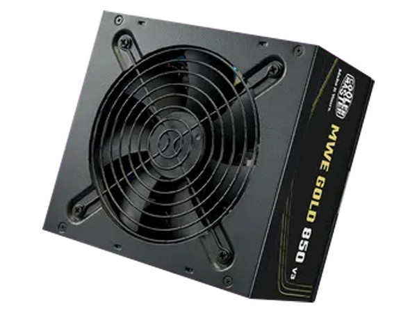 Fuente de Poder CoolerMaster MWE Gold V3 de 850W, 80 Plus Gold, Color Negro.
