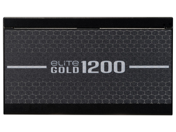 Fuente de Poder Full Modular Cooler Master Elite Gold 1200W, 80 Plus Gold. Color Negro.