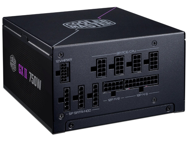 Fuente De Poder Gaming Cooler Master GX II GOLD 750 V3 de 750W, 80 Plus GOLD, Color Negro.