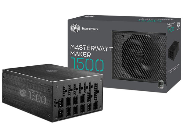 Fuente de Poder Cooler Master MASTERWATT MAKER 1500 de 1500W, ATX, 80 PLUS TITANIUM.