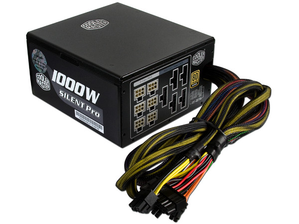Fuente de Poder Cooler Master Silent Pro M de 1000W, ATX, 80 PLUS BRONZE.