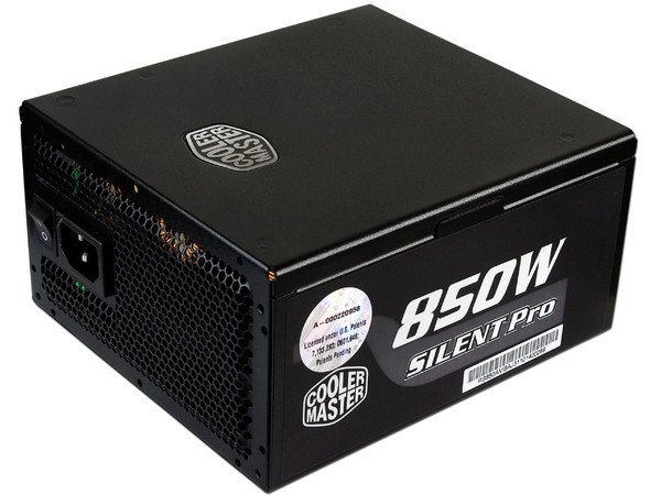 Fuente de Poder Cooler Master Silent Pro M de 850W, ATX, 80 PLUS BRONZE.