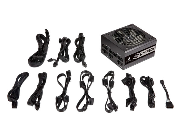 Fuente de Poder Corsair RM750x de 750W, Full Modular, ATX, 80 Plus Gold. Refurbished