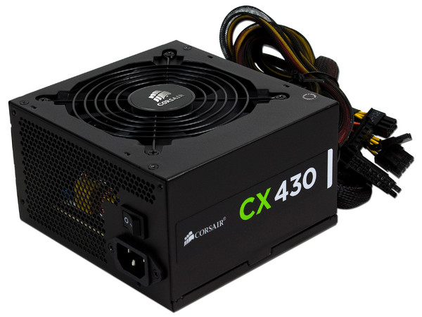 Fuente de Poder Corsair CX430 de 430W, ATX, 80 PLUS BRONZE.