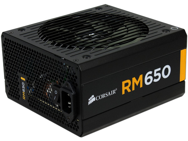 Fuente de Poder Corsair RM650 de 650W, ATX, 80 PLUS GOLD.