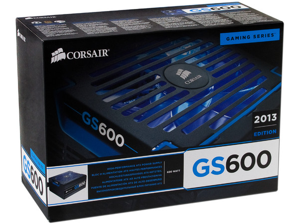 Fuente de Poder Corsair GS600 de 600W.