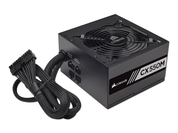 Fuente de Poder Corsair CX550M de 550W, ATX, 80 PLUS Bronze.